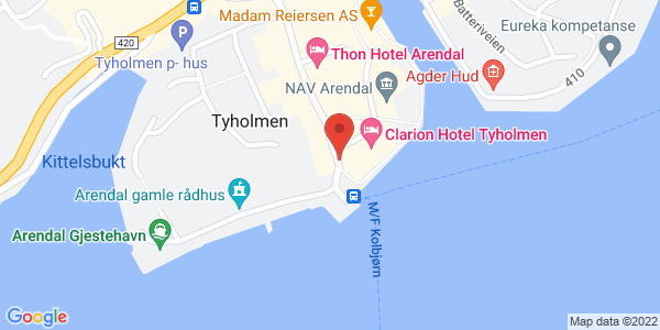 Map displaying event location