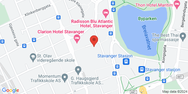 Map displaying event location