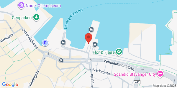Map displaying event location