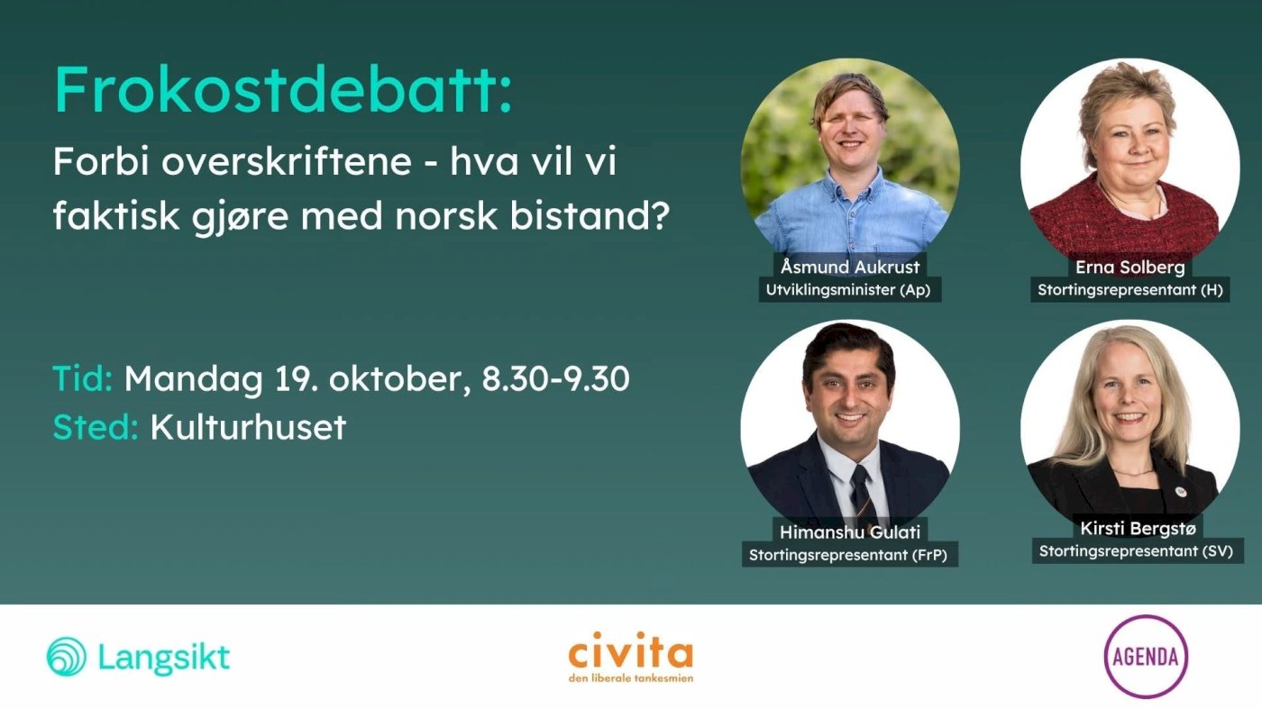 Forbi overskriftene - hva vil vi faktisk gjøre med norsk bistand?