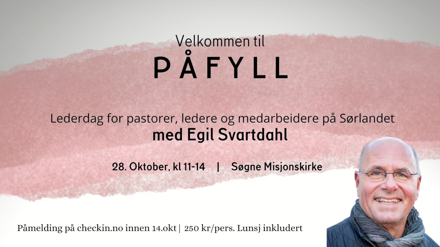 PÅFYLL - lederdag med Egil Svartdahl