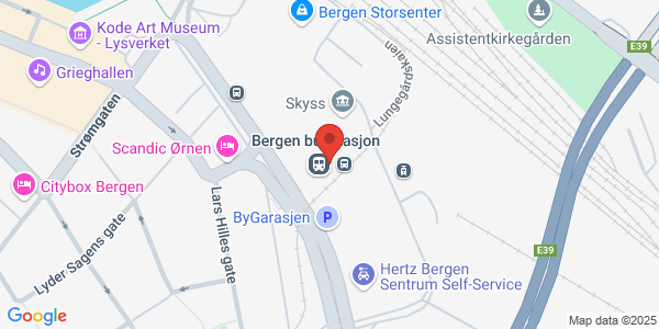 Map displaying event location