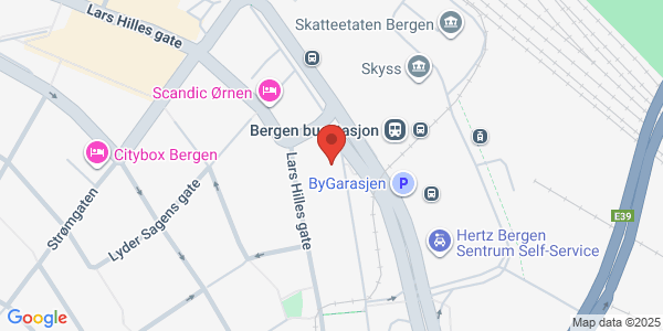 Map displaying event location