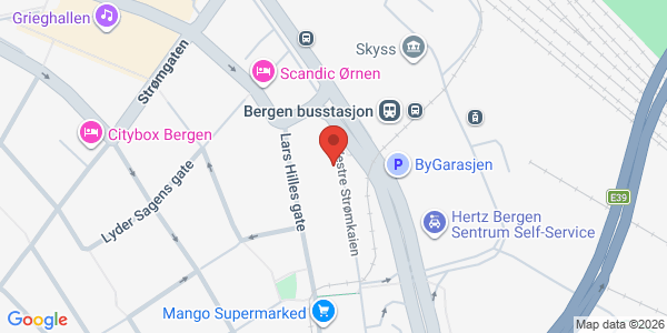 Map displaying event location