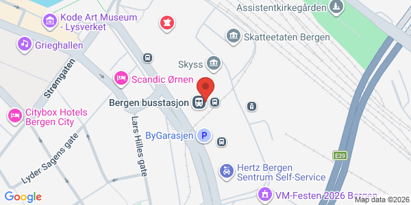 Map displaying event location