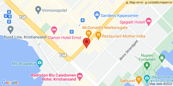 Map displaying event location
