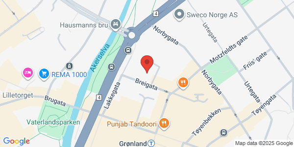 Map displaying event location