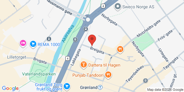 Map displaying event location