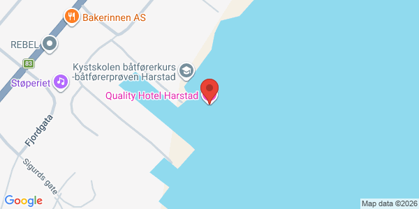 Kart som viser hvor arrangementet foregår