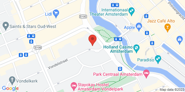 Map displaying event location