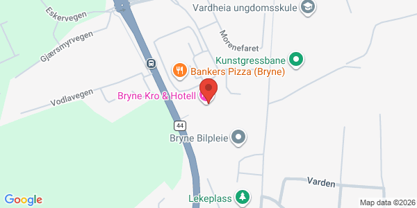 Kart som viser hvor arrangementet foregår