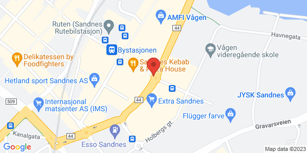 Map displaying event location