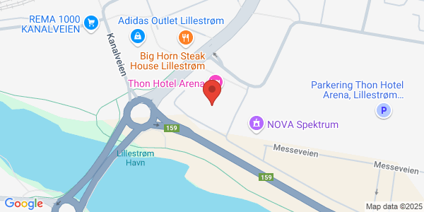 Map displaying event location