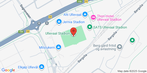 Kart som viser hvor arrangementet foregår