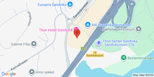 Kart som viser hvor arrangementet foregår