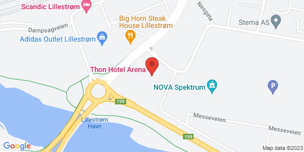 Kart som viser hvor arrangementet foregår