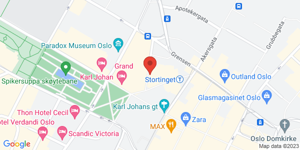 Map displaying event location