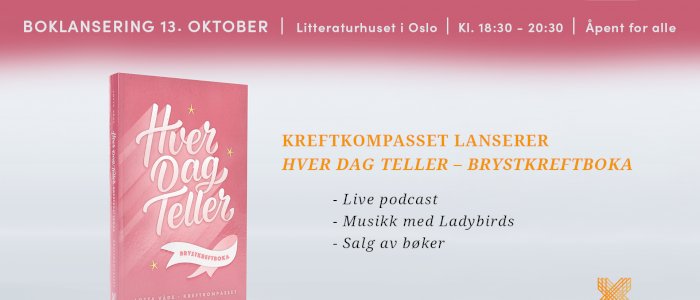 Boklansering "Hver dag teller - Brystkreftboka"