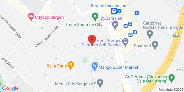 Map displaying event location