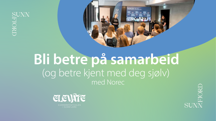 Bli betre på samarbeid (og betre kjent med deg sjølv) – Elevate 2026