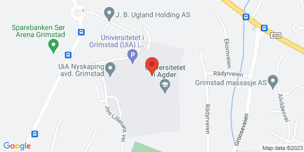 Map displaying event location