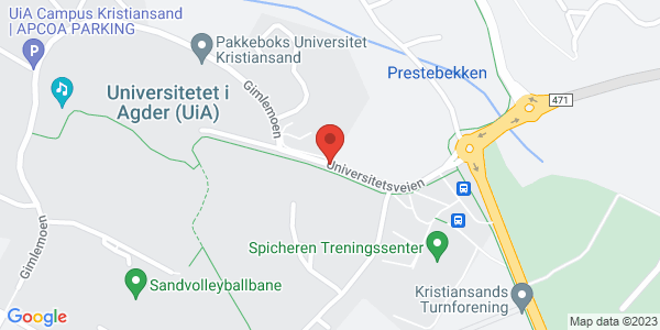 Map displaying event location