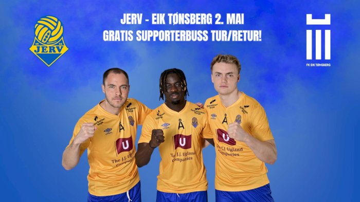 Supporterbuss t/retur Eik Tønsberg - Jerv