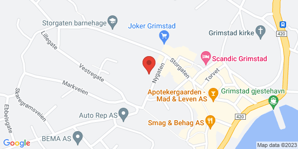 Kart som viser hvor arrangementet foregår