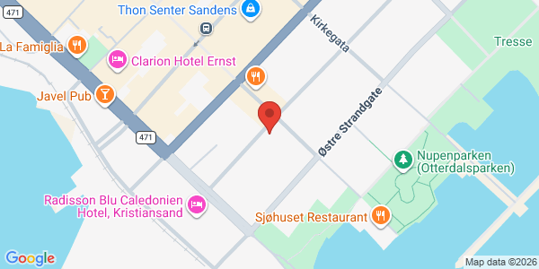 Map displaying event location