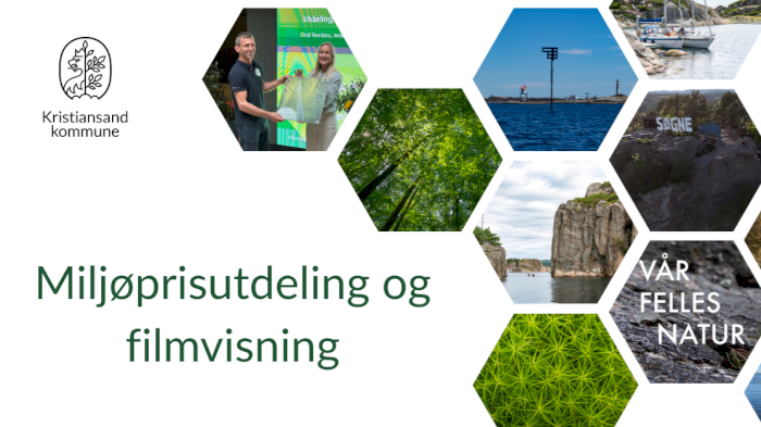 Utdeling av Miljøprisen og filmvisning av "Vår felles natur, vakker og sårbar"