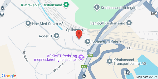 Map displaying event location