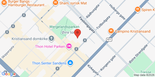 Map displaying event location