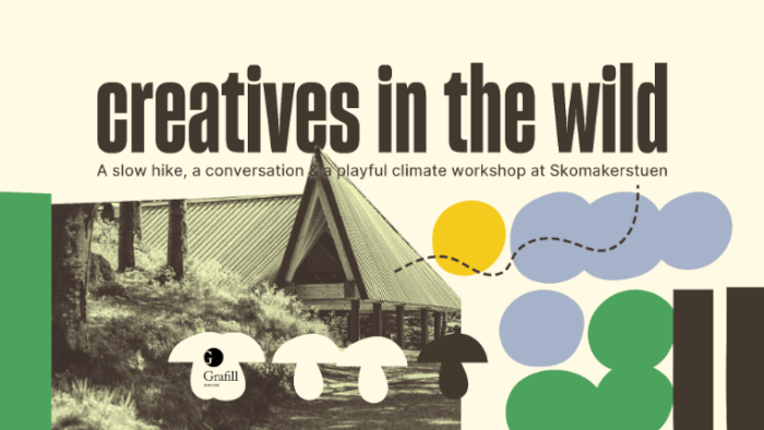 Creatives in the wild. A slow hike, a conversation, and a playful climate workshop.