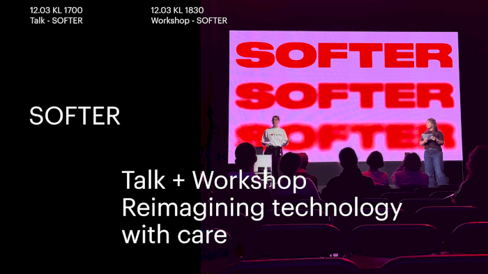 Talk + Workshop with SOFTER