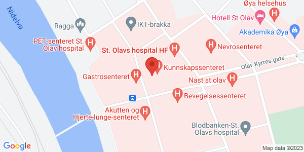 Kart som viser hvor arrangementet foregår