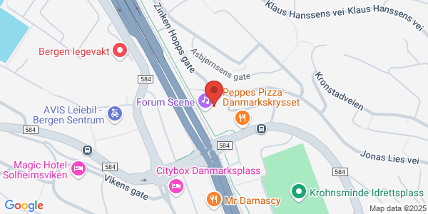 Map displaying event location