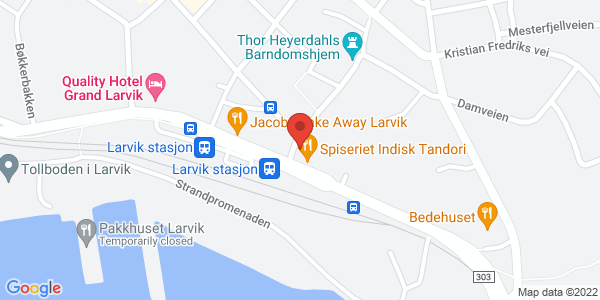 Map displaying event location