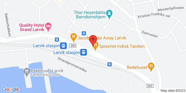 Map displaying event location