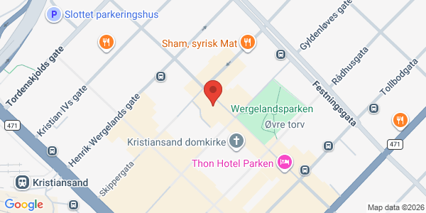 Map displaying event location