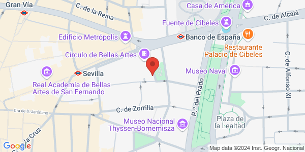 Map displaying event location