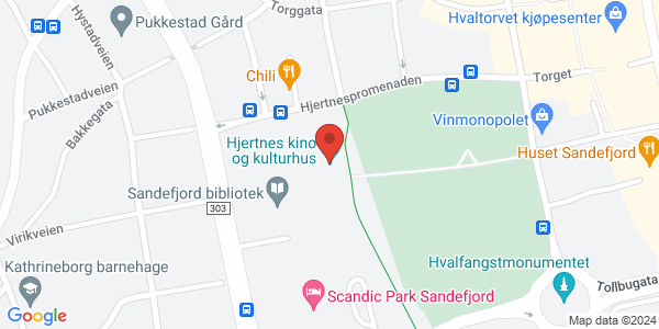 Kart som viser hvor arrangementet foregår