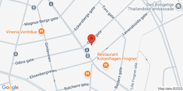 Map displaying event location