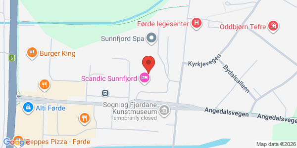 Map displaying event location