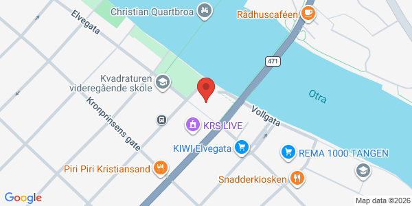 Kart som viser hvor arrangementet foregår