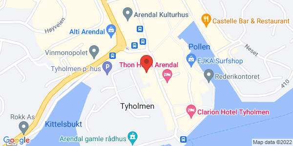 Map displaying event location