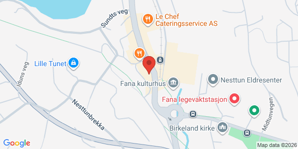 Kart som viser hvor arrangementet foregår