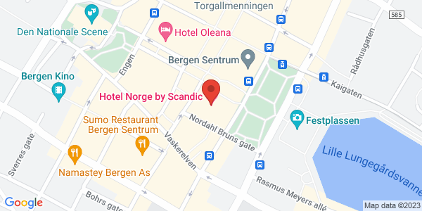 Map displaying event location