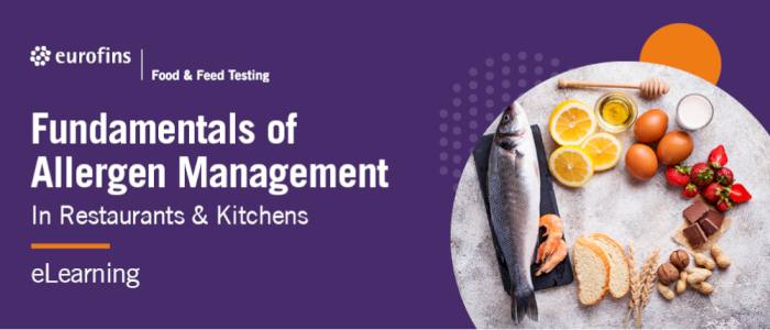 Fundamentals of Allergen Management in Restaurants / Kitchens