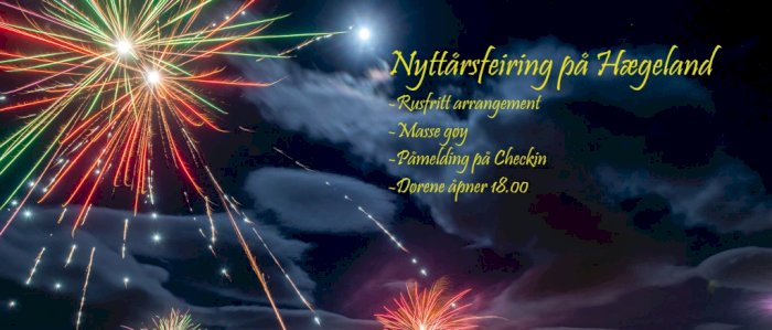 Nyttårsaften på Hægeland