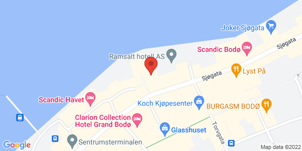 Map displaying event location